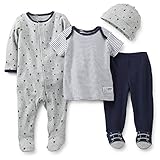 Carter's カーターズ　4点セット　３M／3ヶ月　カバーオール　セットアップ　出産祝い　プレゼント 新生児 (マリン／男の子)