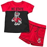 Infants NCAA NC State Wolfpack Infant Tシャツとショーツセットコンボ(チームカラー)