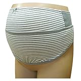 ネトゥル ベア天竺ボーダー柄かんたん腹帯 L~LL グレー 6025