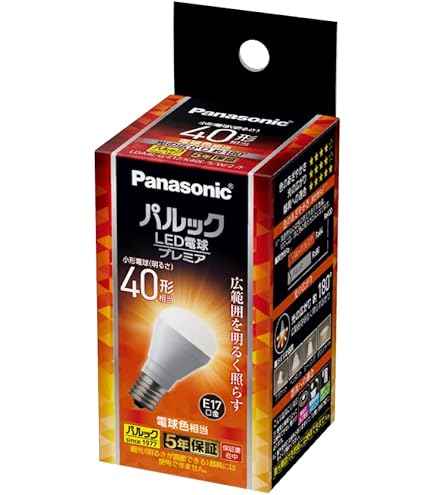 Amazon | パナソニック 電球形蛍光灯 A形(一般電球形状) 電球40Wタイプ