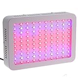 Lixada 100LEDs 89676LM 植物育成LEDランプ 野菜ハーブ花盆栽ランプ 1000W AC85-265V 温室 インドア ガーデン 水耕栽培用