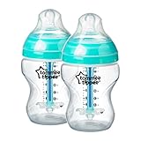 Tommee Tippee Closer to Nature 260 ml/9fl oz Anti-Colic Plus Feeding Bottles (2-pack)