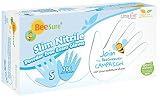 BeeSure BE1126case Slim Powder Free Exam Gloves Nitrile Beaded-Cuff Small White (Pack of 2000) [並行輸入