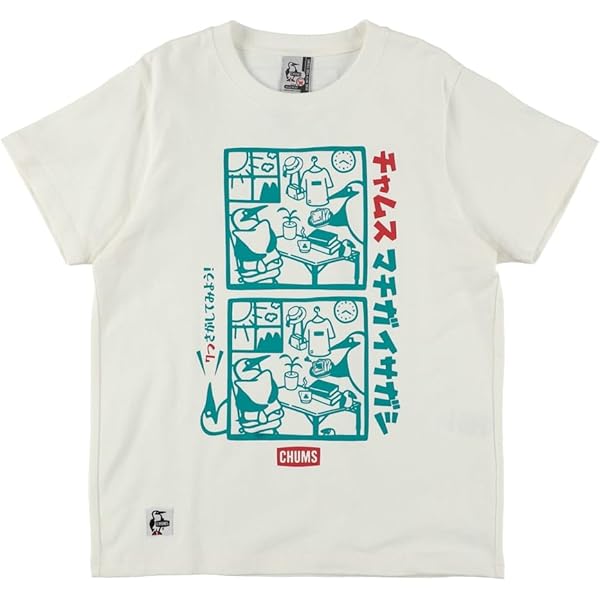Amazon | [チャムス] Tシャツ 半袖 メンズ 遊 間違い探し2 半袖