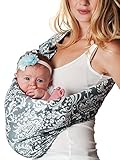 hotslings ホットスリングス ベビースリング 新生児〜2歳ごろまで スリング 抱っこ紐 サイズ調節可能 収納ポーチ付き (Overcast)