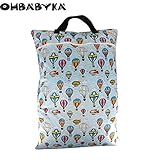 OHBABYKAウェットバック(防水バッグ) おむつポーチ おむつバッグ 防水ポーチ 抗菌 消臭 可愛い オムツ おしりふき 着替え タオル 水着 お風呂用品 食事セット入れ マルチ収納 ショッピング