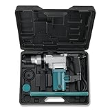 Hiltex 10504 1 Electric Rotary Hammer Drill 4.7 Amp | Includes 2 Chisels 3 Drill Bits | 900 RPM 3150