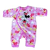 Disney ディズニーベビー服 ミッキー&ミニー お着がえらくらくプレオール 60-70cm 10ピンク