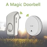 ワイヤレスチャイム、ELEGIANT ドアベル ワイヤレス ドアチャイム　 防水 防塵　防電　　 呼び鈴玄関　呼出音楽48曲選択可 呼び出しチャイムセット( 受信機1個＋送信機1個セット ) １