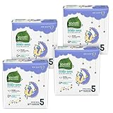 4箱セット 計80枚 セブンスジェネレーション 無添加 ベビーおむつ（オーバーナイト）ステージ5 (12-16kg) Seventh Generation Free & Clear Overnight