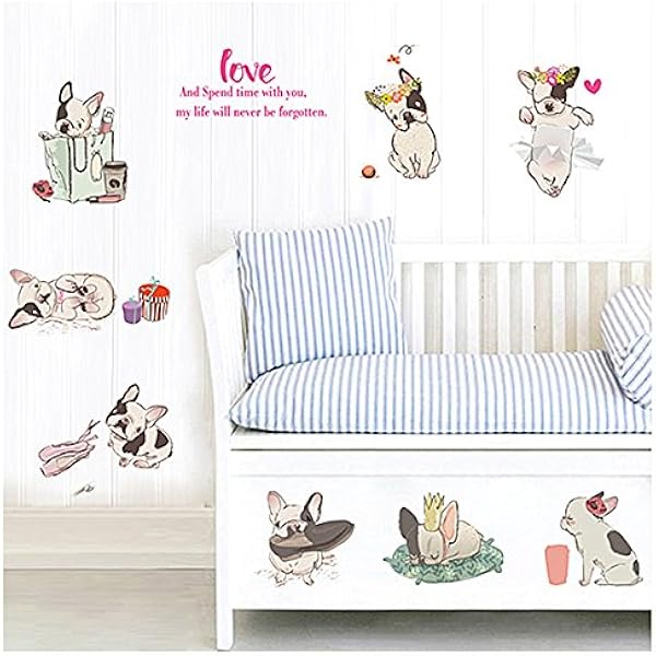 Amazon フレンチブルドッグ アクリル板飾り ウォールステッカー デコシール むかえアート ウォールステッカー オンライン通販