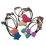 Raystan 女の子 ヘアゴム 星 リボン ハート アソートセット (6個セット)