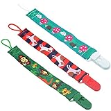 KLOUD City? Unisex Pacifier Holder/Pacifier Clip with Plastic Clip and Nylon Loop (Style 4) by KLOUD