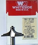 Whiteside Router Bits 3302 Thumbnail and Bead Table Edge Bit with 2-1/2-Inch Large Diameter and 3/4-