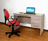 北欧モダンテイスト　ウッドデスク　120cm幅x51cm奥行き　ワークデスク　ダークソノマ（BROWN）