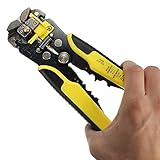 DEMILプロフェッショナル自動電線 ワイヤーストリッパーワイヤーストライパー多機能カッタークリンパ圧着ペンチターミナルツール絶縁 0.2~6.0mm2 (YELLOW)