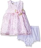 Marmellata Pippa & Julie Baby Girls' Embroidered Party Dress Pink 3-6 Months [並行輸入品]