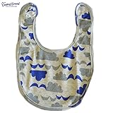 オーシャン＆グラウンド｜ベビースタイ｜クラウド柄ブルー