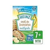 朝食オート麦＆バナナ7 Mths + 120グラム (Heinz) (x 4) - Heinz Breakfast Oats & Banana 7 Mths+ 120g (Pack of 4) [並行