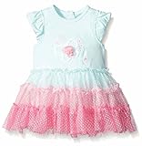 Little Me (リトルミー) ベビー ガールズ チュチュ スカート付き ドレス ロンパース (アクアグリーン) Baby Girls' Tutu Popovers (AQUA) (12M(85)