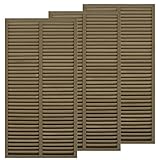 igarden　アイガーデン　アイウッド人工木ラティス　Ｈ175×Ｗ90cm　ルーバータイプ3枚組　ダークブラウン