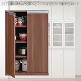 HYBRID CABINET 板戸キャビネット リアルウォールナット柄 MYD-60T （キャンセル・返品・交換不可品）