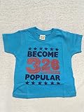 プリント半袖Tシャツ色違い2種類 (100, 水色)