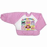 (バンダイ)BANDAI アンパンマン 長袖エプロン 前身頃防水タイプ ピンク F