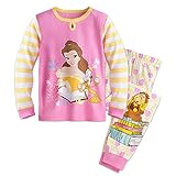 ディズニー (Disney) 美女と野獣 ベル 長袖 パジャマ 女の子 ピンク/イエロー USディズニーストア (110cm US5) [並行輸入品]