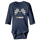 面白い 男の子と女の子 ナスカー モータースポーツ ベビー服 体に合う Navy Size 12 Months