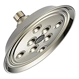 Brizo 87305単一機能雨シャワーヘッドh2okineticのテクノロジーから、ポリッシュニッケル