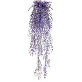 VORCOOL 人工観葉植物 壁掛け インテリア 85cm (紫)