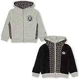 BABYDOLL（ベビードール） 親子ペア オルテガ柄切替ジップパーカー(ボトム別売) 110cm グレー