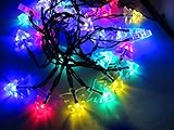 LightsGoal 4.8m 20 LED Fancy Fairy Christmas Tree Shaped Solar String Lights for Party Decoration an
