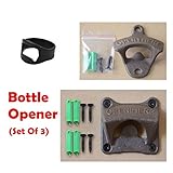 BLUEFUN ®壁マウント栓抜きセット – 4ネジ& 2ネジ壁Opener &指リング栓抜き