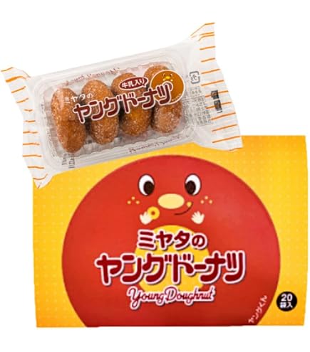 Amazon.co.jp: 宮田製菓 ミヤタのヤングドーナツ 4個×20袋 : 食品
