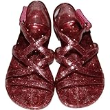 オールドネイビー(OLD NAVY)女の子ストロベリーゴールドジェリーサンダル,出産祝いギフトプレゼント,ビーチサンダル,春夏お出かけ靴,ビーサン,赤シューズ【並行輸入】