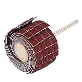 uxcell フラップホイール 120グリットと3mm軸 エメリー布 サンドペーパー ワイヤー研磨材