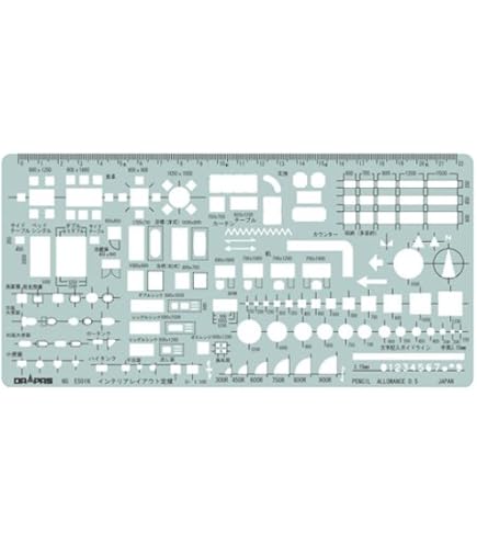 Amazon | ドラパス(Drapas) テンプレート E506 インテリアレイアウト
