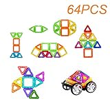 Emmast マグネットブロック アンパン磁石ブロック 立体パズル 磁石ブロック 磁石積み木 磁気おもちゃ 知育玩具 マグフォーマー 磁石付き積み木 創造力と想像力を育てる知育 玩具 モデルDIY (