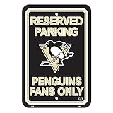 NHL Authentic予約駐車場サイン。GREAT for the OfficeまたはMan Cave At Home。12 " x18 "駐車場サインLet 's Everyone Know W
