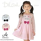 (エマーブル) AIMABLE先染めボーダーワンピース/春 110 ピンク