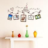 Love Birds Photo DIY Photo Frame Wall Stickers Gallery Decal Decor Babies Kids Wall Art Decals Vinyl