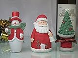 クリスマス　　（　メルヘンニット　サンタ・スノーマン・ツリーセット　レッド　）　飾り　置物