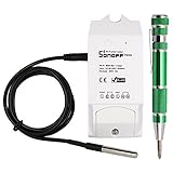 ANRIS リモート温度スイッチ wifi サーモスタット 携帯APPで電器温度をコントロール 遠隔操作(Sonoff TH10)