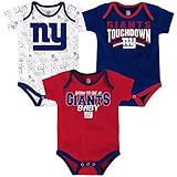 ニューヨーク・ジャイアンツNFL「Playmaker "幼児3パックボディスーツクリーパーセット ブルー
