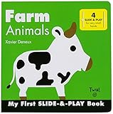 Twirl (トワイラル) えいごのしかけ絵本 ファーム アニマルズ Farm Animals 動かして遊ぶ知育絵本 えいご学習 子ども英語 Slide-and-Play