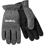 Steiner 02289 Winter Work Gloves, Polar Fleece Back Split Cowhide Palm Fleece Lined, Large (12-Pack)