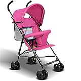 Homehalo 軽量ベビーカー 折りたたみ 3.5kg 通気性良い　簡易 バギー　お出かけに最適 安心のB型ベビーカー (ピンク)