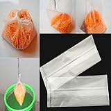 Ligntean 50個 高品質 ホットプラスチック 鯉 粗い 釣り 水溶性バッグ 分解ツール PVA ルアーサック